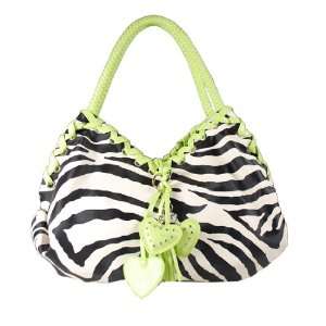   Zebra Print Fashion New Design Hobo Tote Bag Green Toys & Games