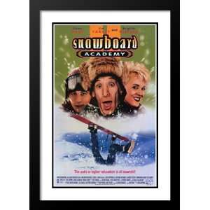 Snowboard Academy 32x45 Framed and Double Matted Movie Poster   Style 