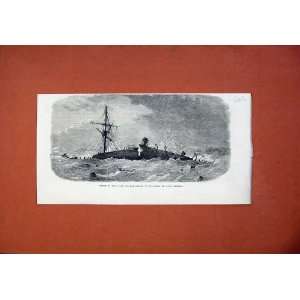    1871 Ship Wreck Screw Steamer Borneo South America