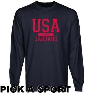  South Alabama Jaguars Custom Sport Long Sleeve T shirt 