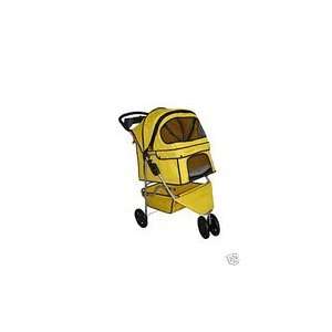  Classic Yellow 3 Wheel Pet Stroller
