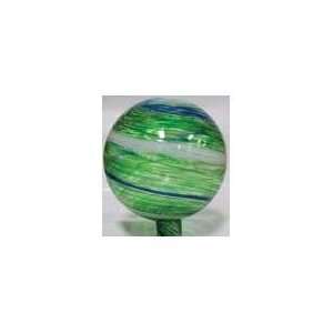 GLASS GLOBE, Color BLUE/GREEN; Size 10 INCH (Catalog Category Lawn 