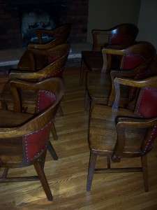 antique oak captains chairs Webster Mfg Superior WI  