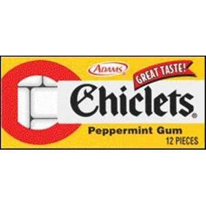 Chicklets Peppermint Gum   20 Pack  Grocery & Gourmet Food