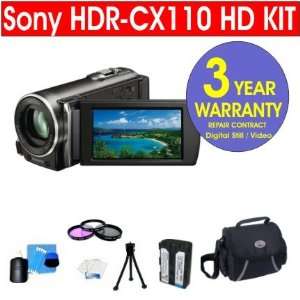 Sony HDR CX110 HD Handycam¨ Camcorder + Multi Coated Glass UV Filter 