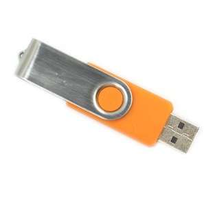  4GB USB2.0 Flash Memory Drive Thumb Swivel Design Orange 