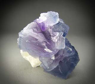 Purple Blue Fluorite with Barite, Fish Stick Claim, Bingham, New 