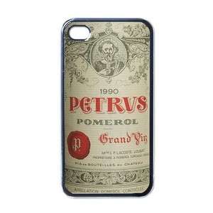 NEW iPhone 4 Hard Case Cover Chateau Petrus Wine 1990  