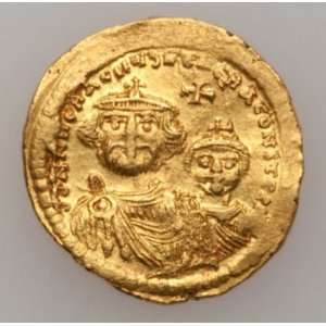  Heraclius 610641 AV solidus 445 gm Constantinople ca 