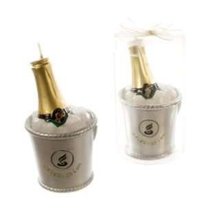  Champagne Bottle in Ice Bucket Candle