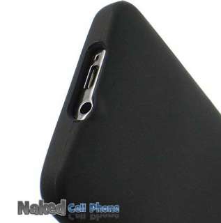 BLACK SOFT RUBBER SKIN CASE FOR TMOBILE HTC HD7 PHONE  