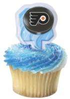 12 Philadelphia Flyers Hockey Puck Cupcake Picks New  