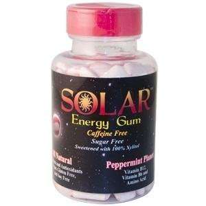  B Fresh Inc., Solar, Xylitol Energy Gum, Peppermint Planet 