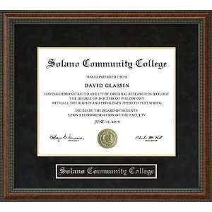Solano Community College Diploma Frame 
