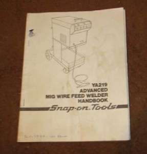 SNAP ON MIG WIRE FEED WELDER MANUAL  