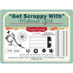   Rubber Stamps Get Scrappy With Material Girl 11 stamps