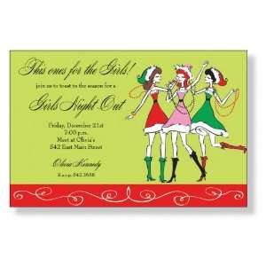  Santa Girls Christmas Party Invitations Health & Personal 