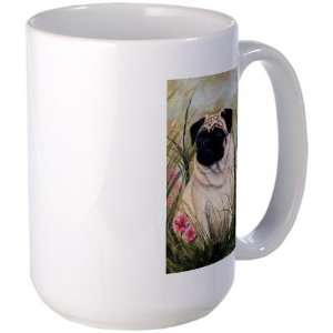  Pug Dog Pets Large Mug by  
