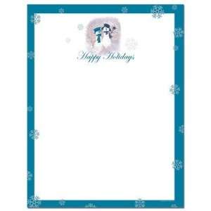   Snowman Icon Letterhead   Pack of 25 