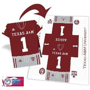  Texas A&M Aggies Football Jersey 8 Pack Napkins   Set Of 6 
