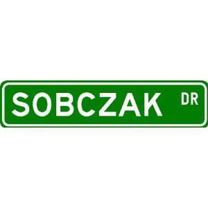  SOBCZAK Street Sign ~ Personalized Family Lastname Sign 