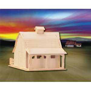  Puzzled Farm Barn 3D Natural Wood Puzzle Toys & Games