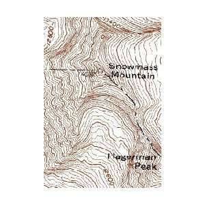  USGS Map Snowmass Mtn, CO