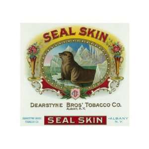  Seal Skin Brand Cigar Box Label Giclee Poster Print