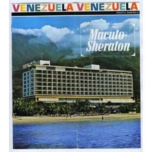    Macuto Sheraton Hotel Brochure Venezuela 1966 