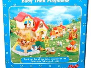 FLAIR SYLVANIAN FAMILY BABY TRAIN PLAYHOUSE SLIDE SET  