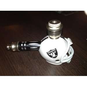   Raiders Football Helmet Diamond Cut Smoking Pipe 