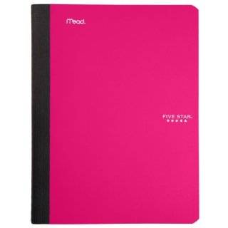  Five Star Composition Book, 100 Count, College Ruled, Pink 