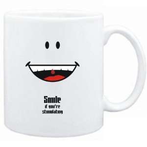  Mug White  Smile if youre stimulating  Adjetives 