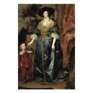   Maria with a Dwarf by Sir Anthony Van Dyck, 18x24