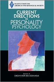 Current Directions in Personality Psychology, (013191989X), (APS 