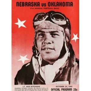  1942 Oklahoma vs. Nebraska 22 x 30 Canvas Historic 