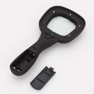 4X Anti skidding Handle Designed Magnifier with Bright LEDs Black