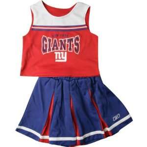  New York Giants Girls Toddler 2 Pc Cheerleader Jumper 