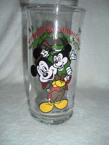 DISNEY MICKEYS CHRISTMAS CAROL 1982 GLASS  
