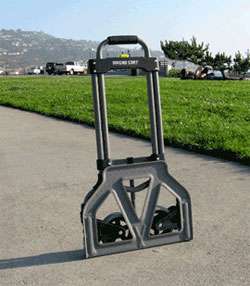 The MCI Magna Cart folds to just over 2 inches thick for easy storage.
