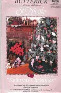 OOP Butterick Christmas Ornaments & Xmas Holiday Decorations Sewing 