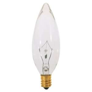    40 Watt Clear Torpedo Candelabra Light Bulb