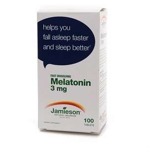  Jamieson Melatonin 3mg, Fast Dissolving Tablets, 100 ea 