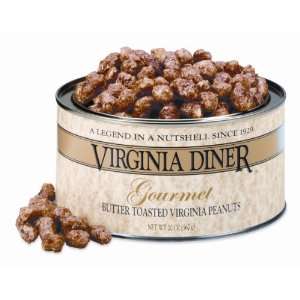 The Virginia Diner Buttered Toasted Peanuts, 20 Ounce  