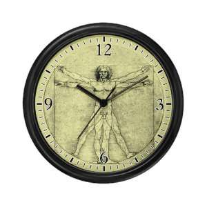  Wall Clock Vitruvian Man by Da Vinci 