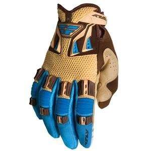 Fly Racing Youth Kinetic Gloves   Youth 2/Walnut/Sky 