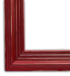 Distressed Cimarron Colonial Red Picture Frame Wood  