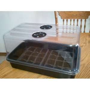  24 site Plant Propagation Cloning Kit Humidity Dome, tray 
