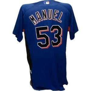 Jerry Manuel #53 2007 Game Used Spring Training Batting Practice 