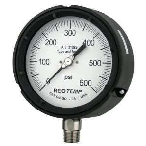 REOTEMP PT45P1A2P23 Process Pressure Gauge, Dry Filled, Stainless 